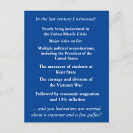 ジョー・バイデン氏を支えるのをそんなに恐れてはいけない ポストカード