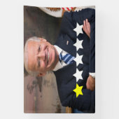 ジョー・バイデン氏大統領支持率 横断幕 (縦)