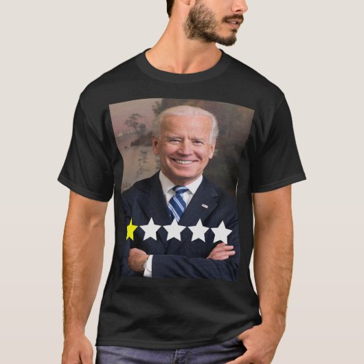 ジョー・バイデン氏大統領支持率 Tシャツ (正面)