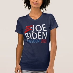 ジョー·バイデン氏大統領2020選挙レッドブルー文字 Tシャツ