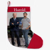 ジョー・バイデン氏大統領 |写真の追加 スモールクリスマスストッキング (正面)