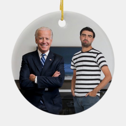 ジョー・バイデン氏大統領 |写真の追加 セラミックオーナメント (裏面)