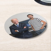 ジョー・バイデン氏大統領 |写真の追加 ラウンドペーパーコースター (アングル)