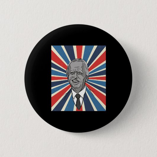 ジョー・バイデン氏大統領 缶バッジ (正面)