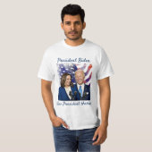 ジョー・バイデン氏社長兼Kamala Harris 2020副社長 Tシャツ (正面フル)
