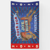 ジョー・バイデン氏2020年民主党議員ドンキー大統領就任 横断幕 (縦)