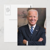 ジョー・バイデン氏・オフィシャル・ポートレート、ZSG ポストカード (正面/裏面)