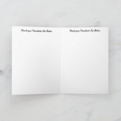 ジョー・バイデン氏 カード (内部)