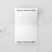 ジョー・バイデン氏 カード (内部)