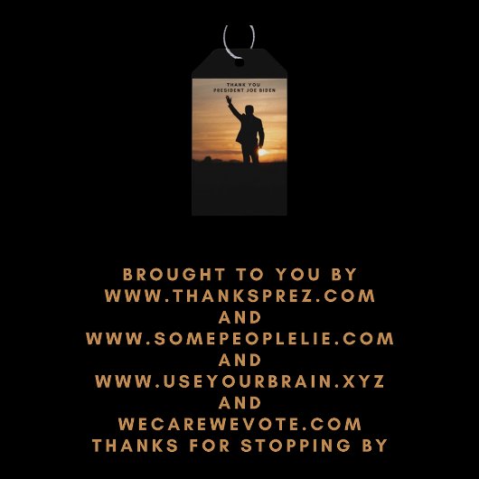 ジョー・バイデン氏 ギフトタグ