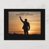 ジョー・バイデン氏 シーズンポストカード (正面)