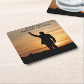 ジョー・バイデン氏 スクエアペーパーコースター (アングル)