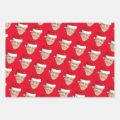 ジョー·バイデン氏·ブルー·クリスマス ラッピングペーパーシート (正面3)