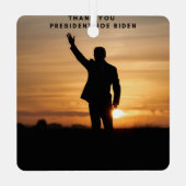ジョー・バイデン氏 メタルオーナメント (裏面)