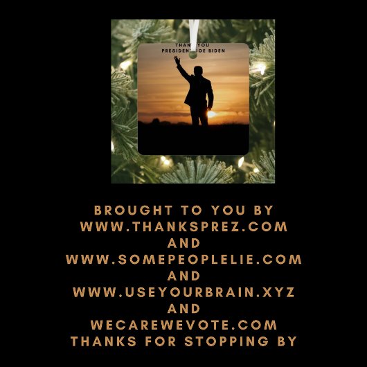 ジョー・バイデン氏 メタルオーナメント