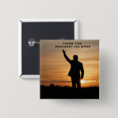 ジョー・バイデン氏 缶バッジ (正面&裏面)