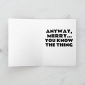 ジョー・バイデン うんこ うんこしたクリスマスカード カード (内部)