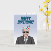 ジョー・バイデン クリスマスカード カード (黄色い花)