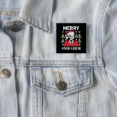 ジョー・バイデン クリスマス サンタ帽子 イースターおめでとう  缶バッジ (インサイチュ)