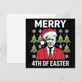 ジョー・バイデン クリスマス サンタ帽 楽しいイースターおめでとう (正面/裏面)
