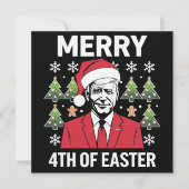ジョー・バイデン クリスマス サンタ帽 楽しいイースターおめでとう (正面)