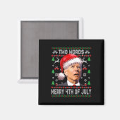 ジョー・バイデン クリスマス 7月4日 メリー 2ワード マグネット (正面/裏面)