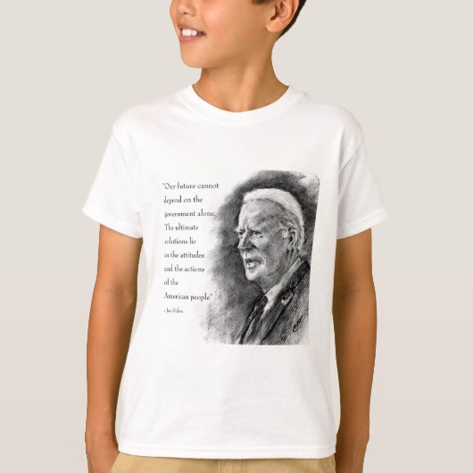 ジョー・バイデン & 引用ボーイズ Tシャツ (正面)