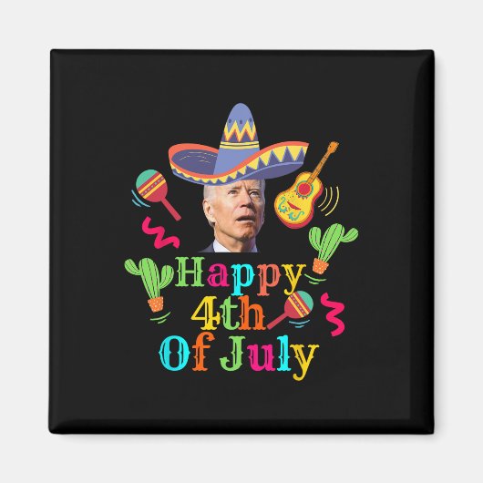ジョー・バイデン 4th July サプライズ Cinco D ジョーク マグネット (正面)