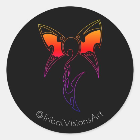 ジョー・マストロフィリッポの「Essence Unbound」ステッカー ラウンドシール (正面)