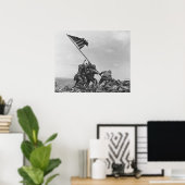 ジョー・ローゼンタールによる硫黄島の国旗の揚げ ポスター (ホームオフィス)