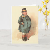 ジョー（太った男の子）Kyd、Dickensピクウィック紙 カード (黄色い花)