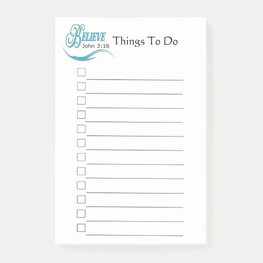 ジョ信じン3:16すべきこと ポストイット (正面)