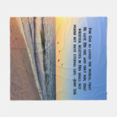 ジョ活気づけるン3:16フリースブランケット フリースブランケット (正面(横))