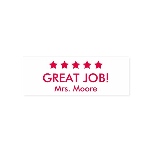 ジョ素晴らしブ5星名前をカスタムする先生 セルフインキングスタンプ (デザイン)