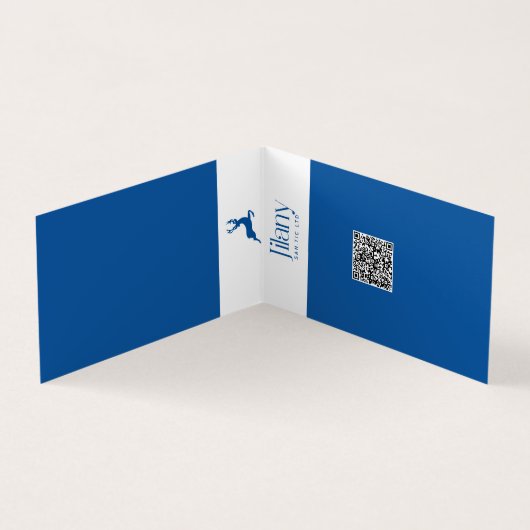 ジラニー折り畳み名刺 名刺 (内部)