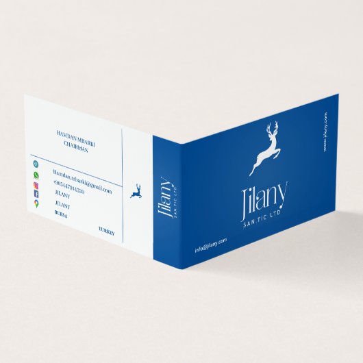 ジラニー折り畳み名刺 名刺 (外部)