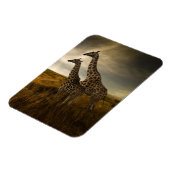 ジラフィーと風景 マグネット (左側)