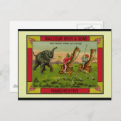 ジラフェスとゾウ ポストカード (正面/裏面)