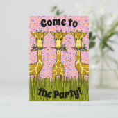 ジラフェスパーティの招待状 招待状 (スタンド正面)
