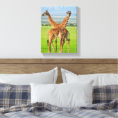 ジラフェス二頭 キャンバスプリント (インサイチュ (寝室))