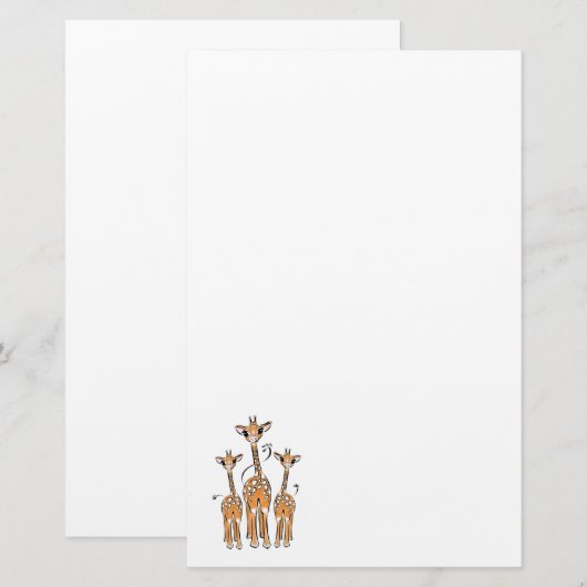 ジラフェス 便箋 (正面/裏面)