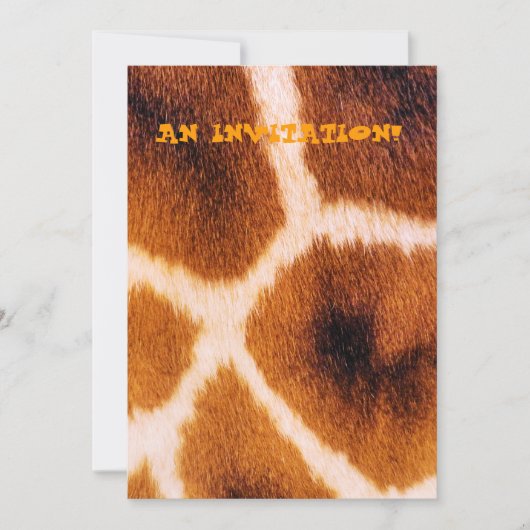 ジラフェス 招待状 (正面)