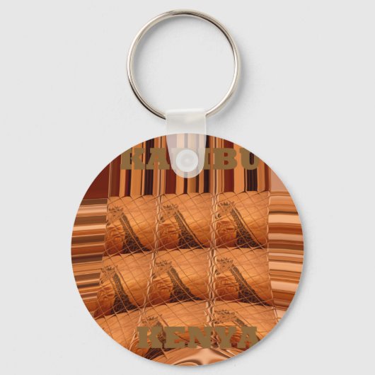 ジラフェハクナマタタチッモダンクアートコール キーホルダー (正面)