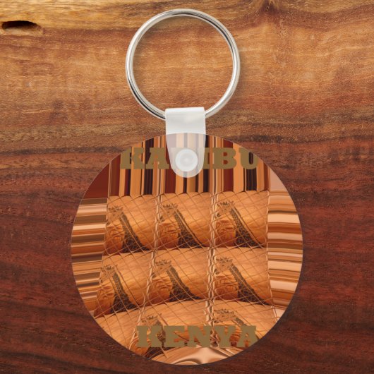 ジラフェハクナマタタチッモダンクアートコール キーホルダー (正面)