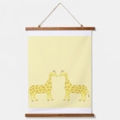 ジラフ絵画ェの芸術 吊り下げ型タペストリー (正面)