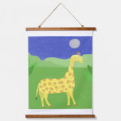 ジラフ絵画ェの芸術 吊り下げ型タペストリー (正面3)