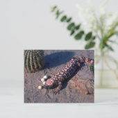 ジラモンスターリザー食べドズデザートウズラエッグズ ポストカード (スタンド正面)