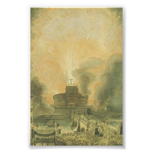 ジランダラアットザカステルサンタンジェロ フォトプリント            (正面)