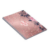 ジリエバーロッジョルブルーピンクフローラモノグラム ノートブック (右側)