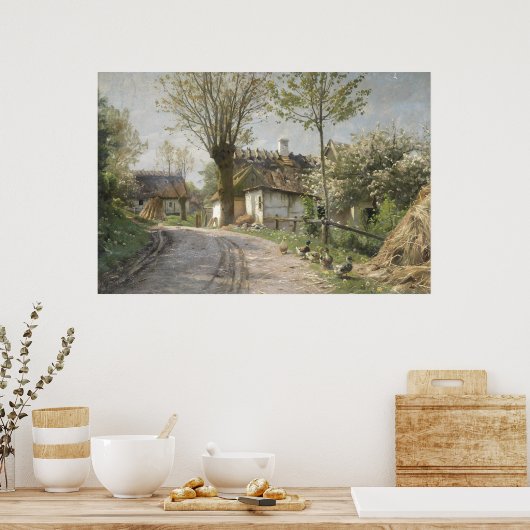 ジリンゲの田舎道|ヴィンテージ ポスター (キッチン)